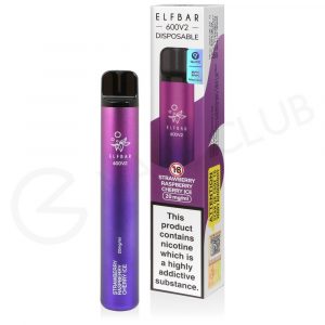 ELFBAR STRAWBERRY RASPBERRY CHERRY ICE V2